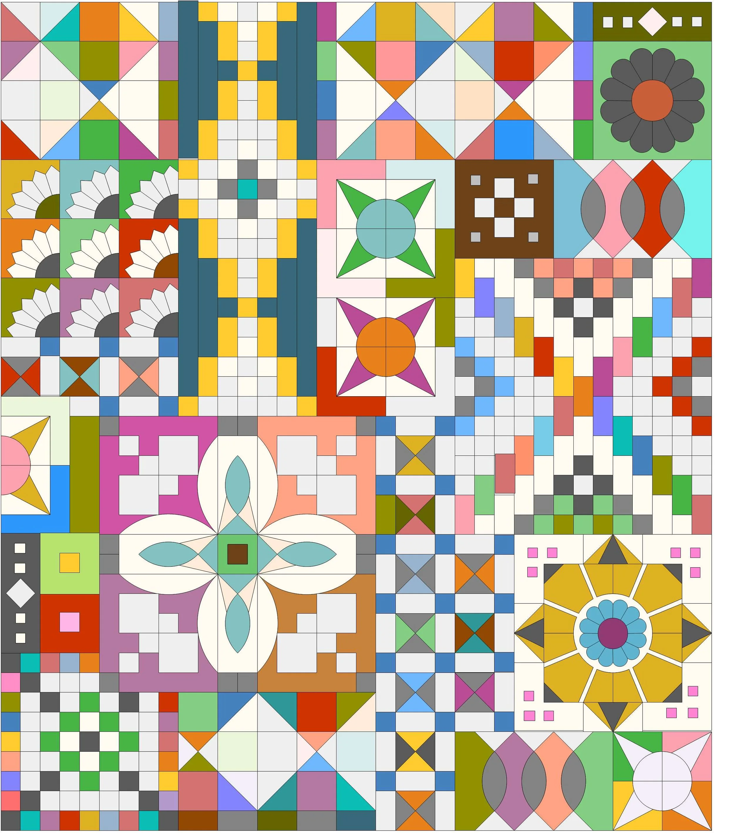 designing Tapestry Garden — Stitched in Color